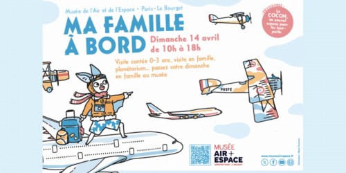 Ma famille à bord ! Un événement famille au musée de l'Air et de l'Espace le dimanche 14 avril !